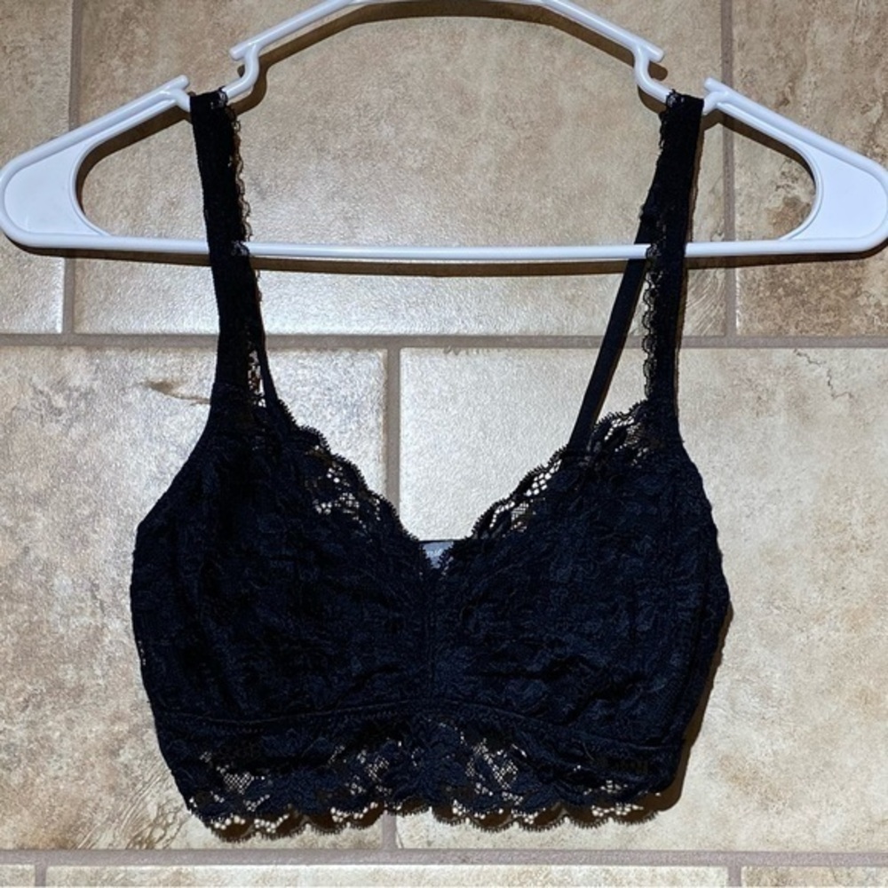 Aerie Lace Bralette S NWT Black